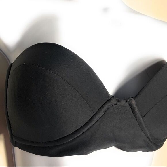 Mikoh Underwire Bandeau Bikini‎ Top Black - Picture 1 of 6